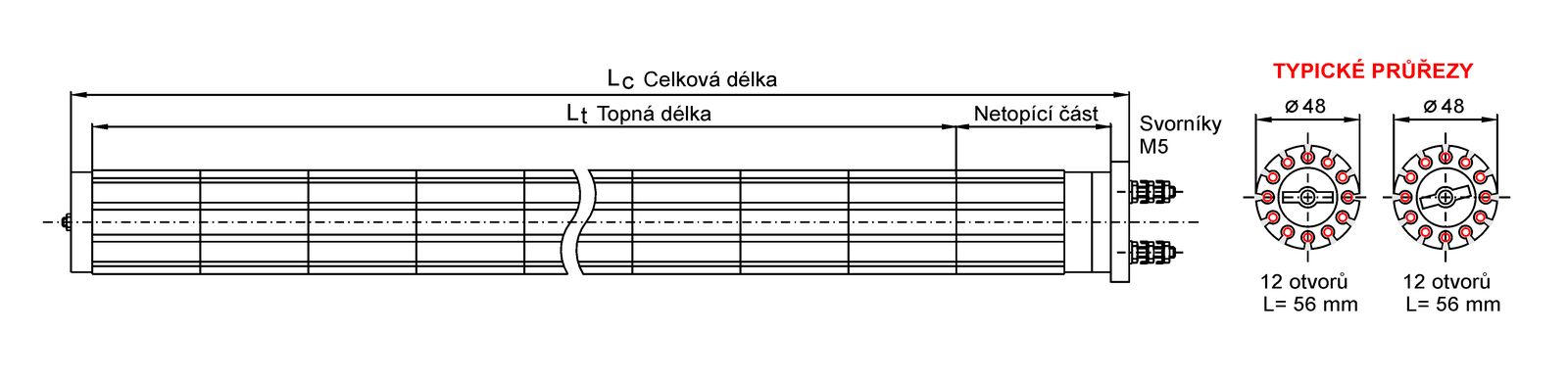 Keramické topné těleso