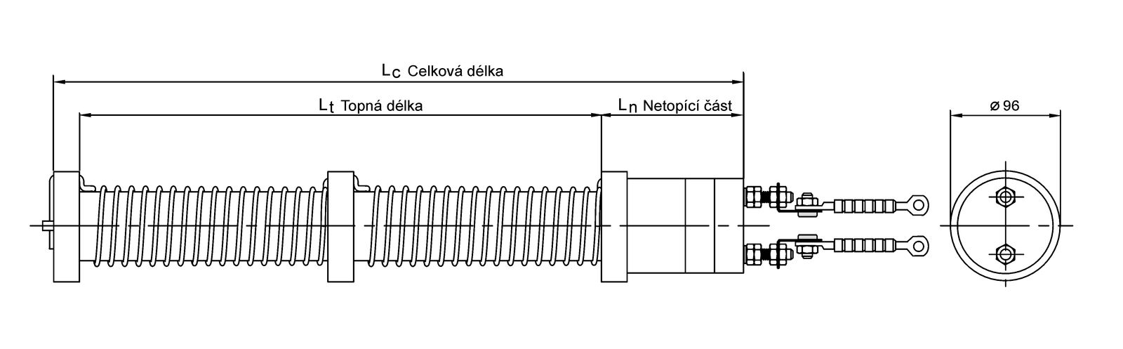 Keramické topné těleso